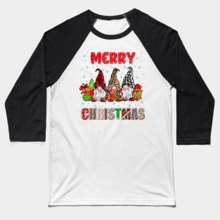 Merry Christmas Gnome Family Funny Xmas Tree Women Men Kids Baseball T-Shirt